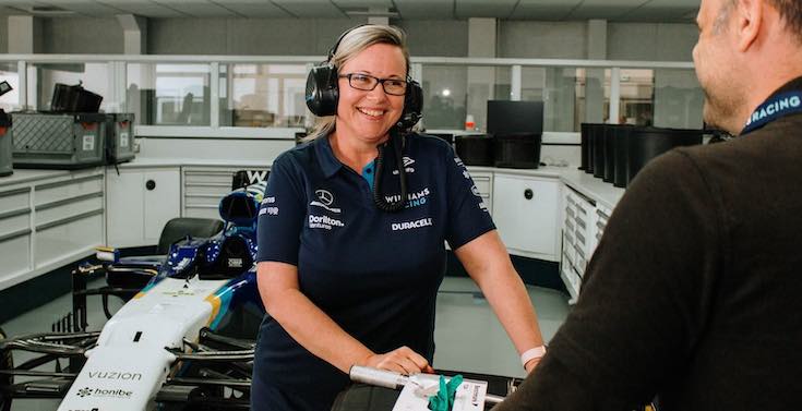 OH worker in a F1 factory