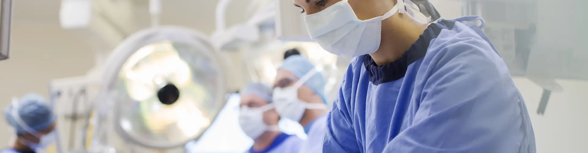 Theatre nurse in operating theatre