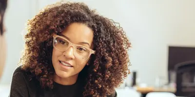 Nurse discussing and assessing a client's needs