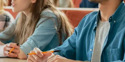 Nursing students in a lecture theatre
