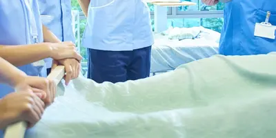 Student nurses on a hospital ward