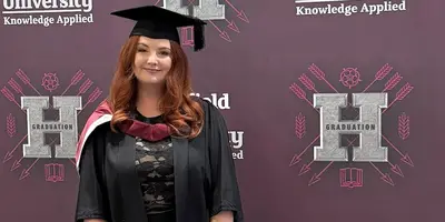 Mental Health Nurse Holly Copper graduating from Sheffield Hallam University