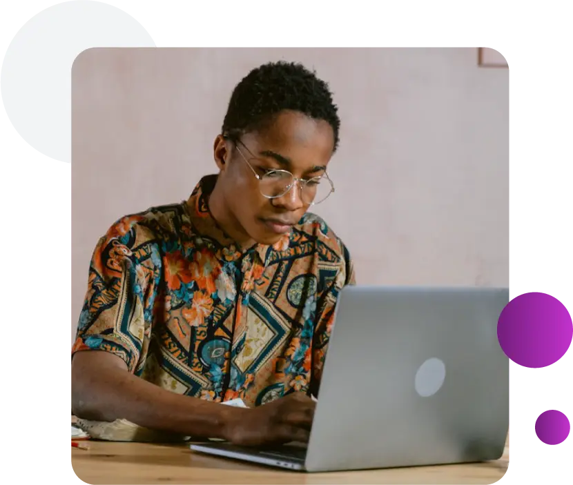 A Level Student Laptop Student studying on a laptop