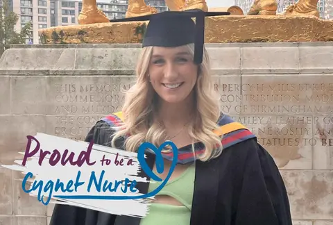 Cara Burke, a Nursing Apprentice with Cygnet